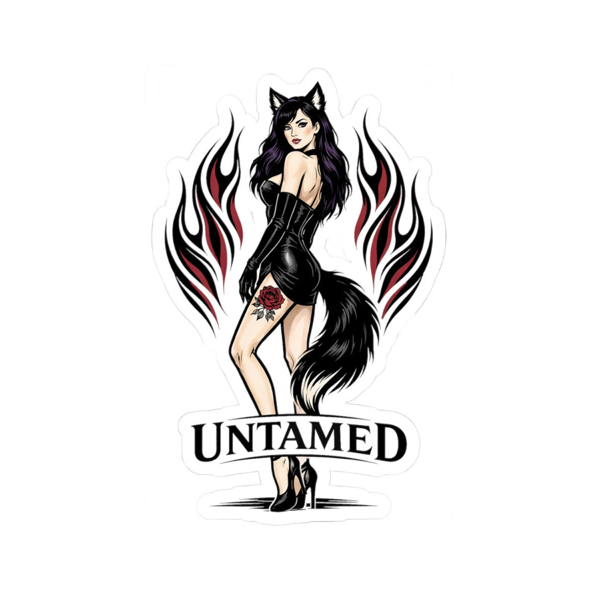 Wolf Worx Customs Untamed Sticker