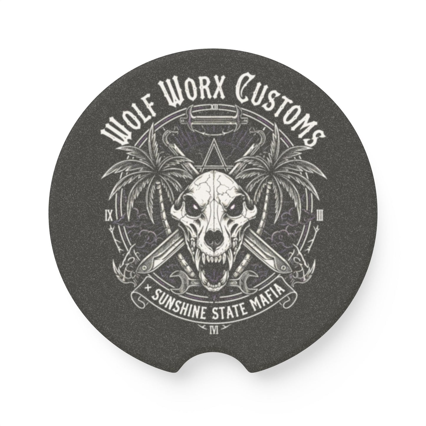 Wolf Worx Customs CCCollab Sunshine State Mafia Car Coaster