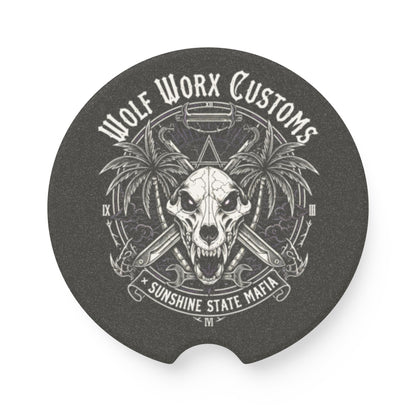 Wolf Worx Customs CCCollab Sunshine State Mafia Car Coaster