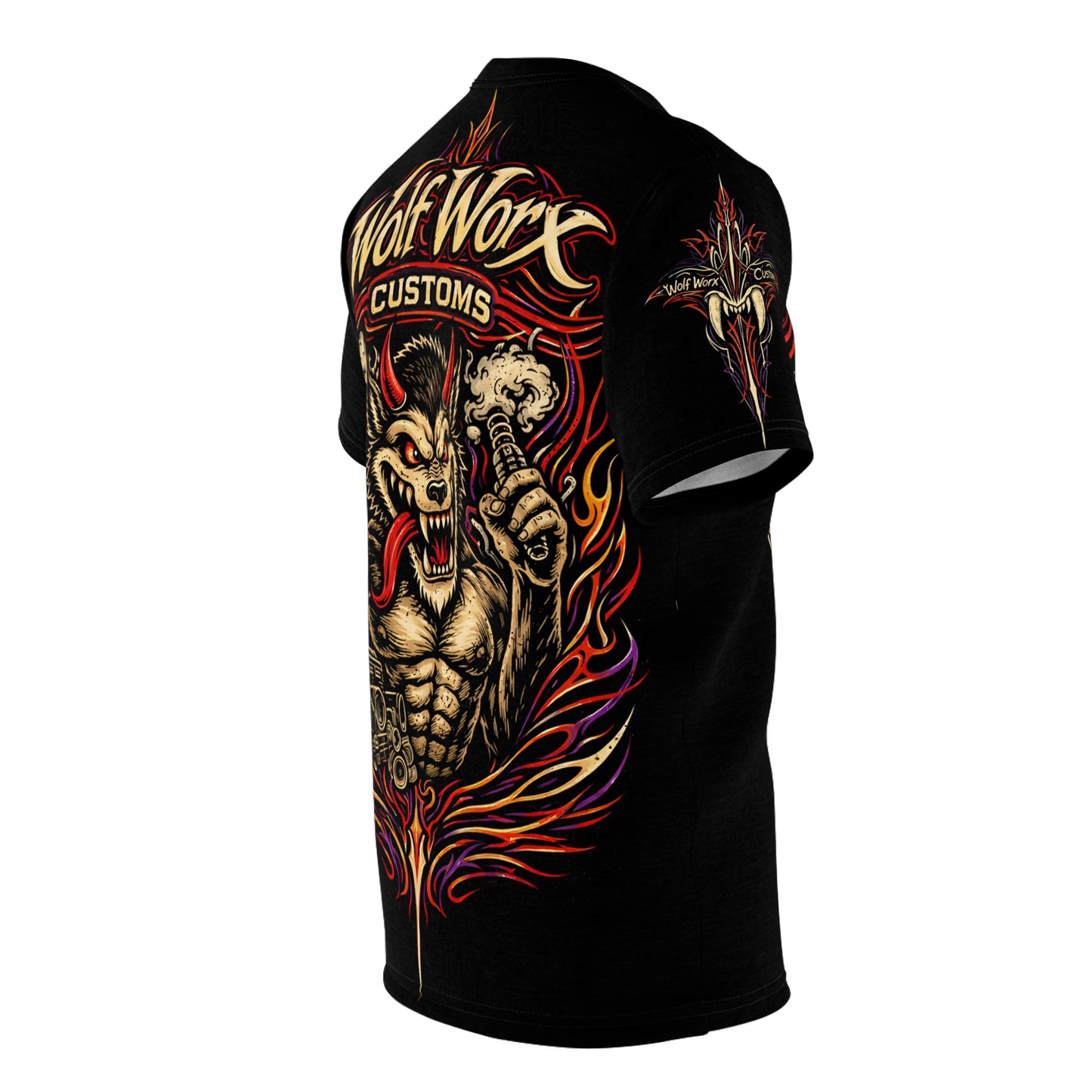 Wolf Worx Customs Raised On Legacy Pinstripe Vintage T- Shirt