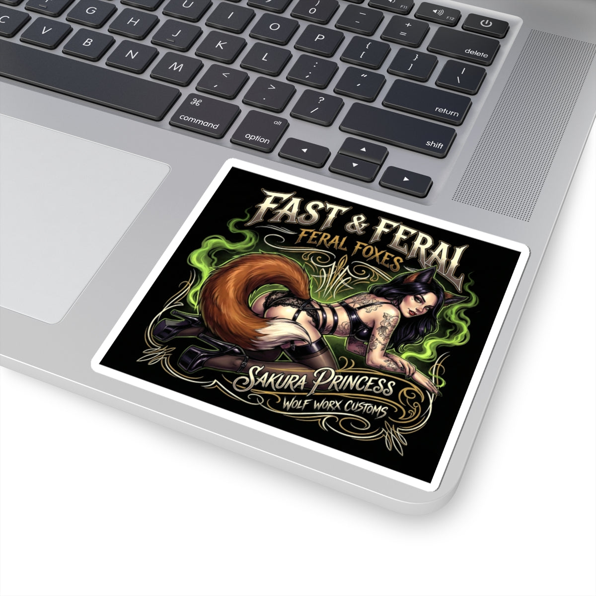 Feral Foxes Sakura Sticker