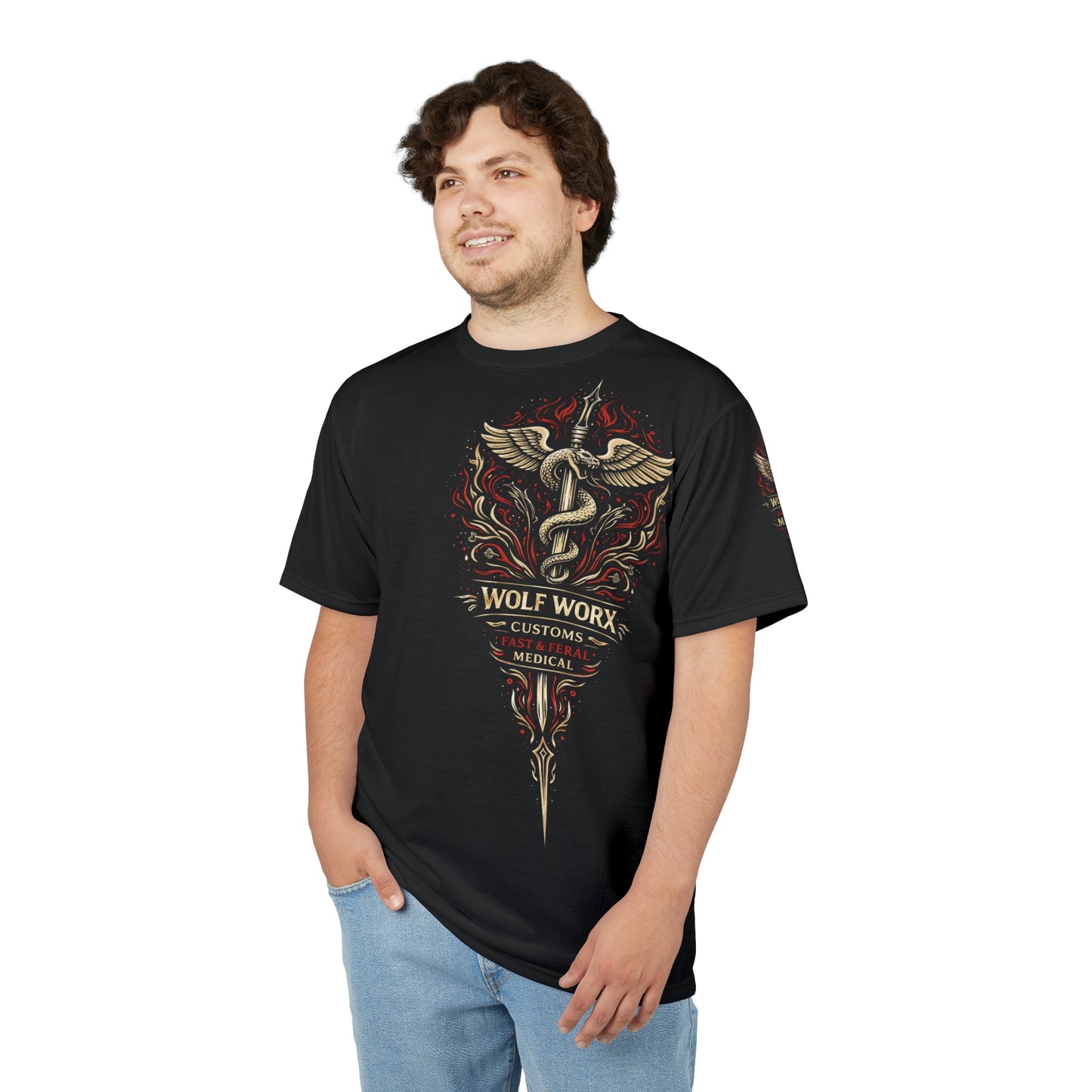 Wolf Worx Customs Fast & Feral Hot Rod Heroes Medical T Shirt