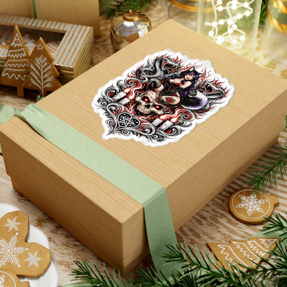 Wolf Worx Customs Snake Skull Sticker