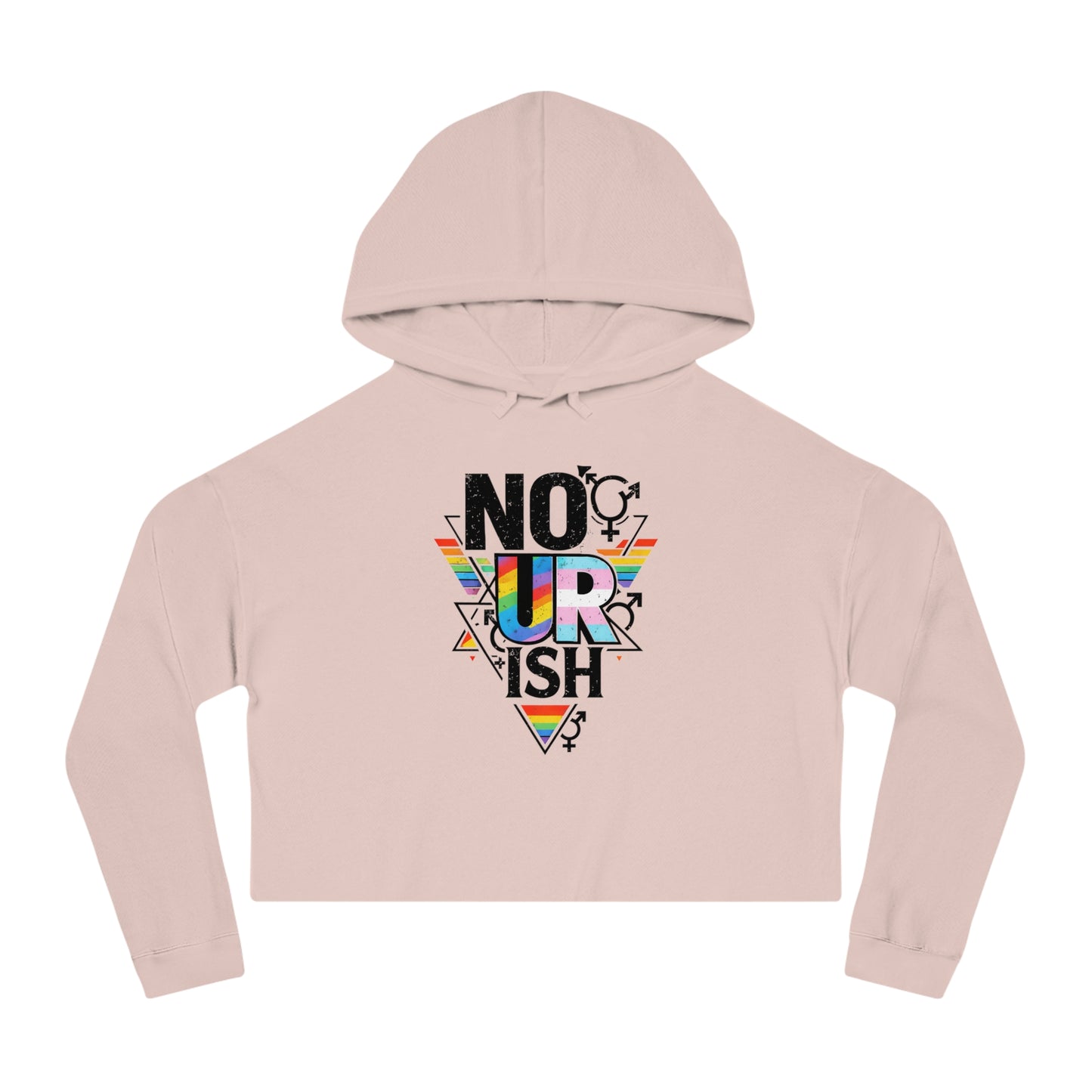 NO UR ISH Nourish Cropped Pride Sweatshirt (Proceeds Benefit Charity)