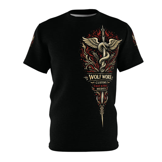 Wolf Worx Customs Fast & Feral Hot Rod Heroes Medical T Shirt