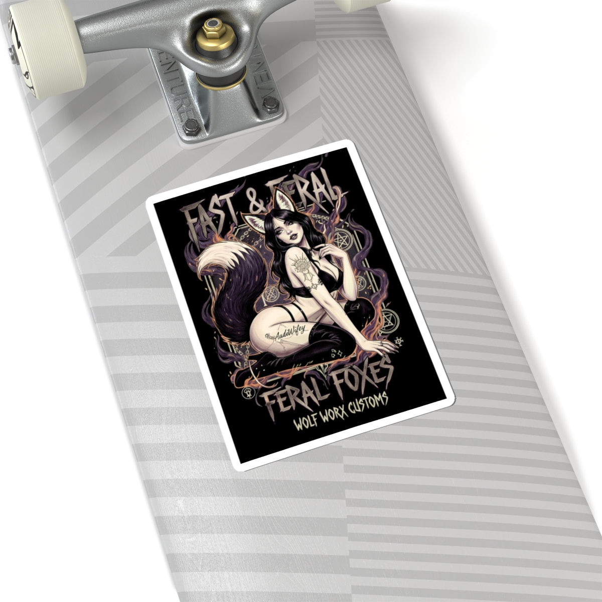 Feral Foxes Audiwifey Sticker