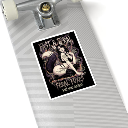 Feral Foxes Audiwifey Sticker