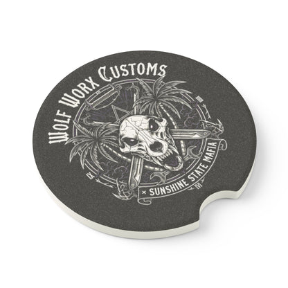 Wolf Worx Customs CCCollab Sunshine State Mafia Car Coaster