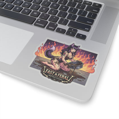 Wolf Worx Customs Fast & Feral Anime Sticker
