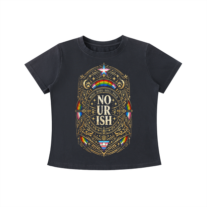 No Ur Ish NOURISH Vintage Wash Slim Fit T-shirt