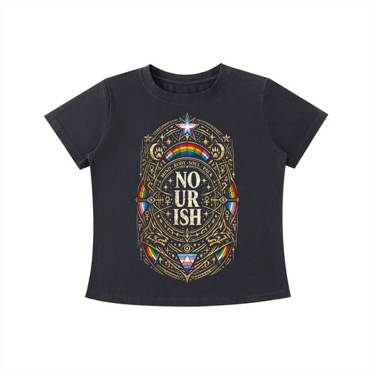 No Ur Ish NOURISH Vintage Wash Slim Fit T-shirt