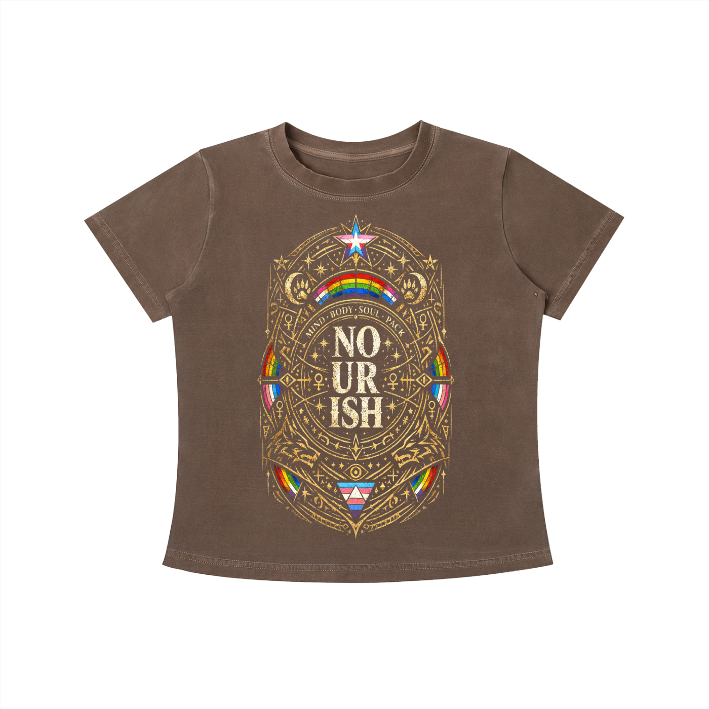 No Ur Ish NOURISH Vintage Wash Slim Fit T-shirt