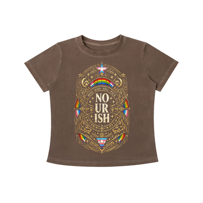 No Ur Ish NOURISH Vintage Wash Slim Fit T-shirt