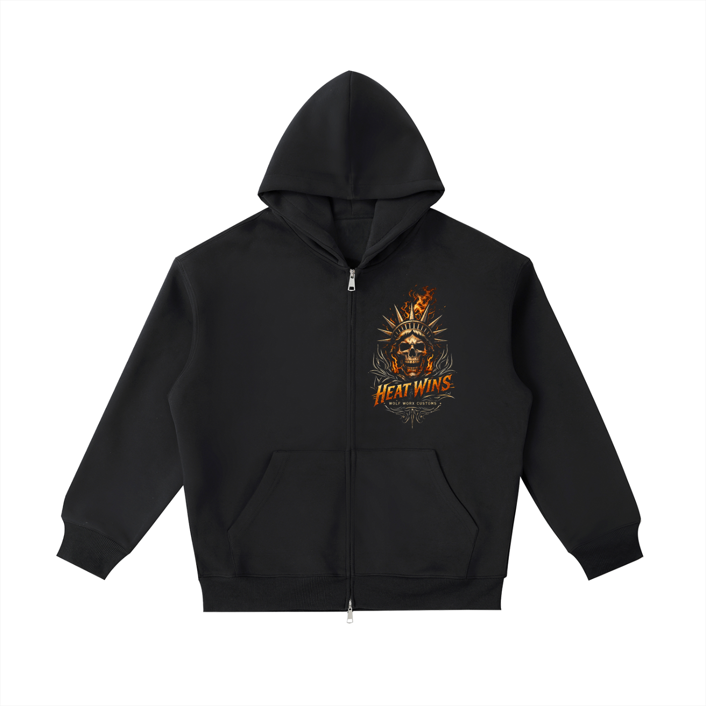 Heat Wins! Fires Of Liberty Essential Heavyweight Pocket Hoodie