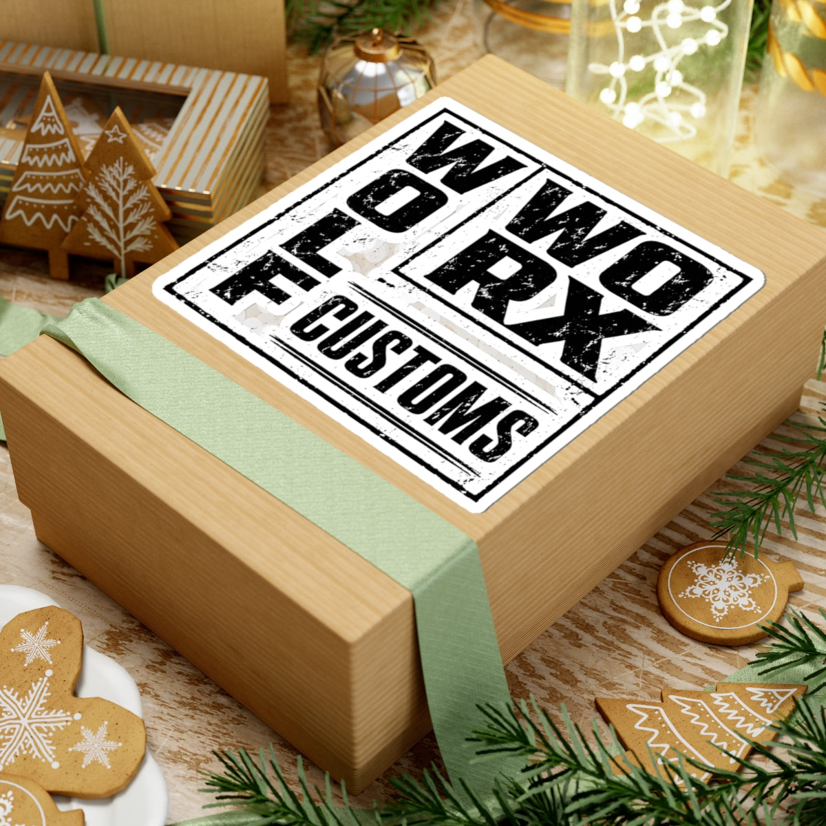 Wolf Worx Customs Typography 1 Sticker