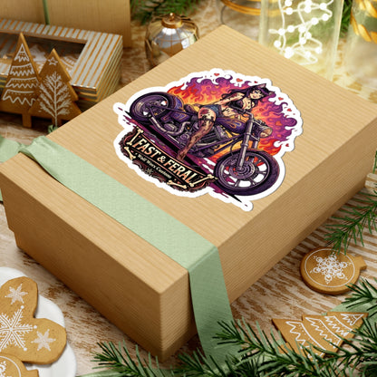 Wolf Worx Customs Fast & Feral Anime Sticker