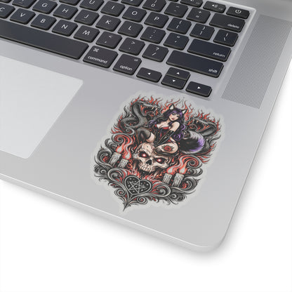 Wolf Worx Customs Snake Skull Sticker