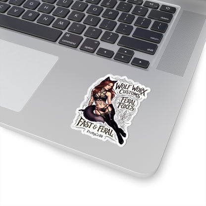 Feral Foxes PrettyGr86 Sticker