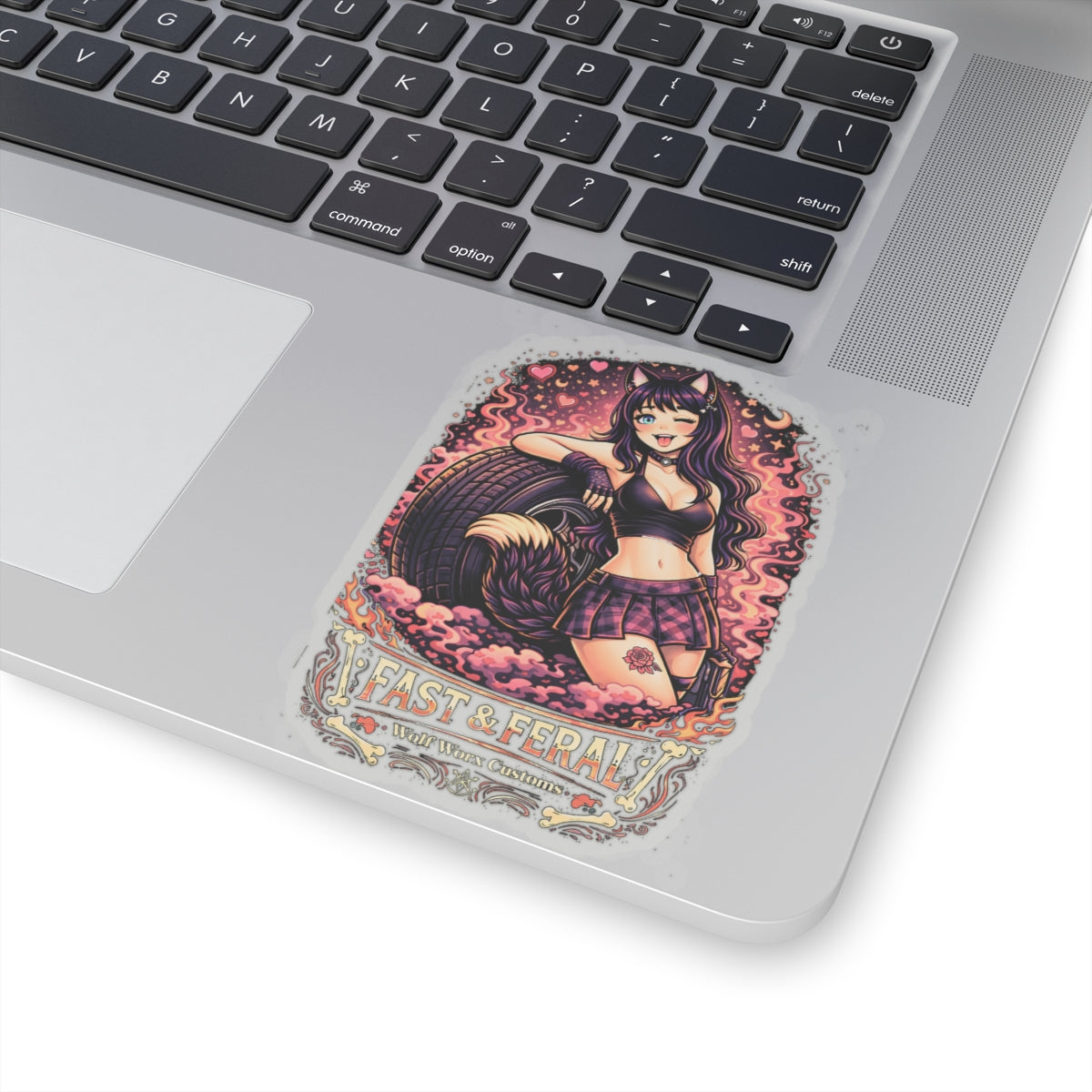 Wolf Worx Customs Fast & Feral Kenzie Killz Tire Sticker