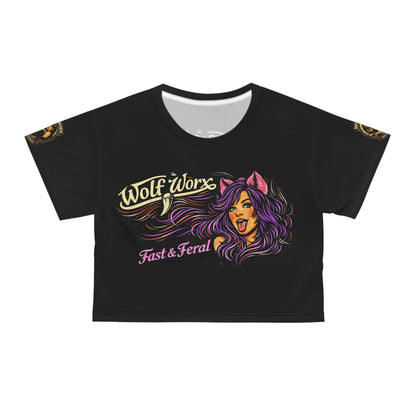 Wolf Worx Customs 'Fast & Feral' Raised On Legacy Crop T Shirt