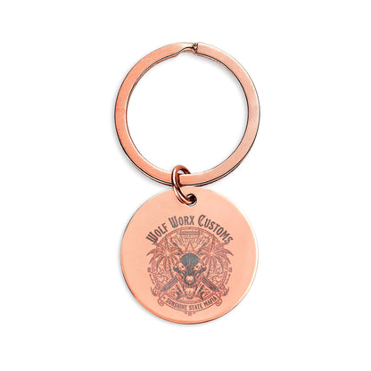 Wolf Worx Customs Sunshine State Mafia Engraved Keychain