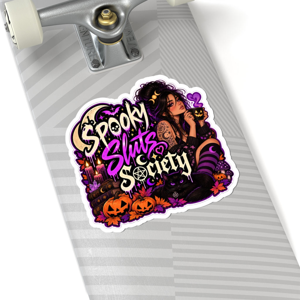 Spooky Sluts Society Kiss-Cut Stickers | Halloween Witchy Vibes