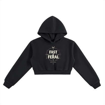 Fast & Feral Essential Cropped Hoodie