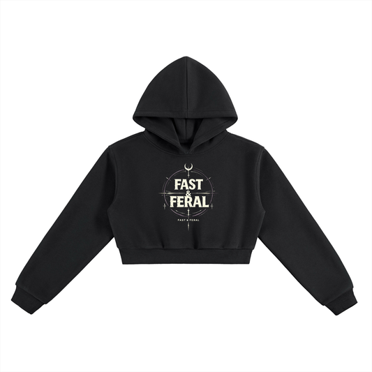 Fast & Feral Essential Cropped Hoodie