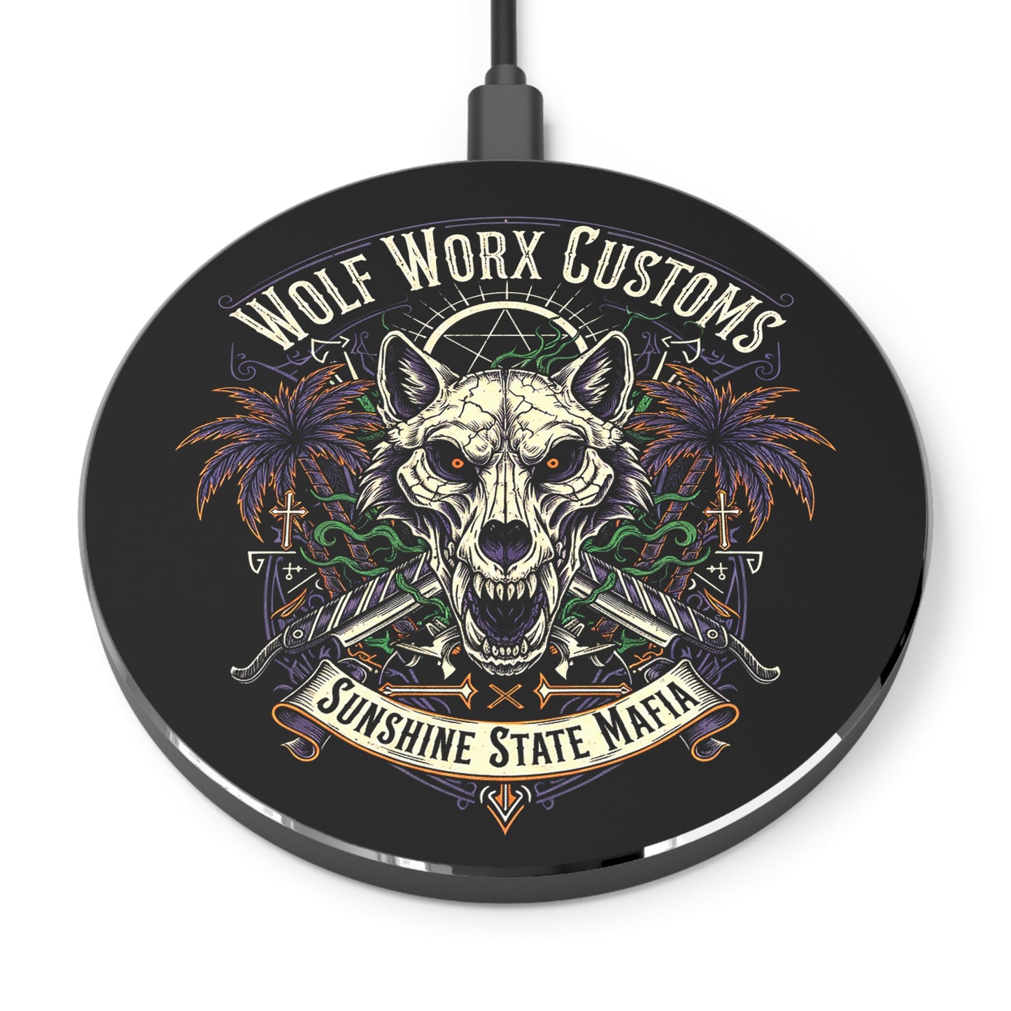 Wolf Worx Customs CCCollab Sunshine State Mafia Wireless Charger