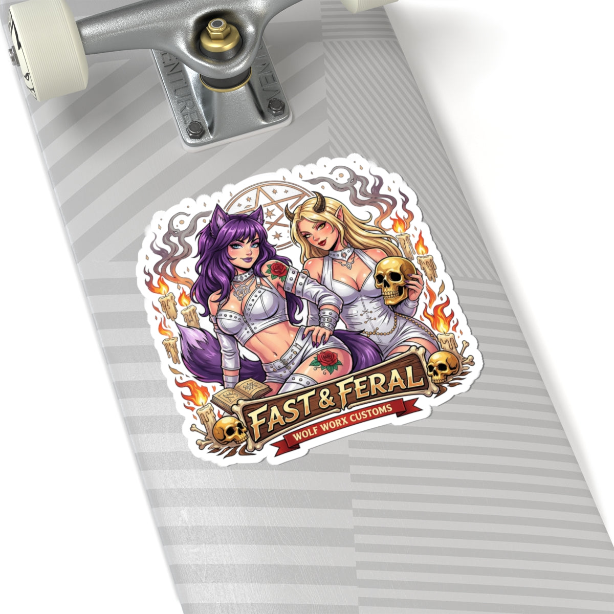 Wolf Worx Customs Witches Anime Sticker