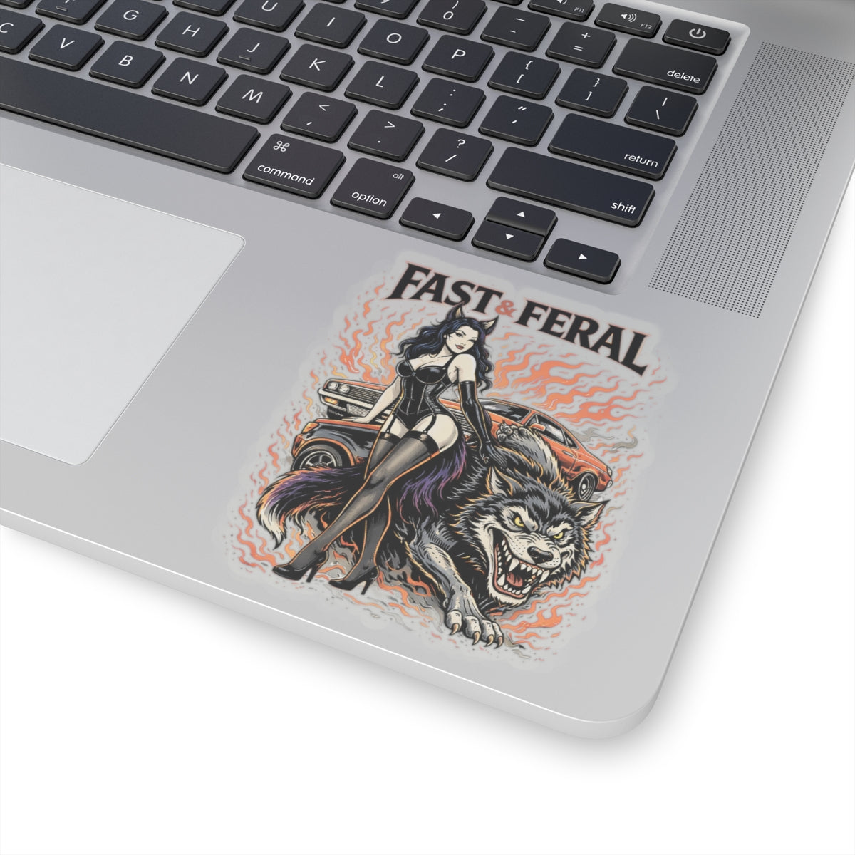 Wolf Worx Customs Fast & Feral Sticker