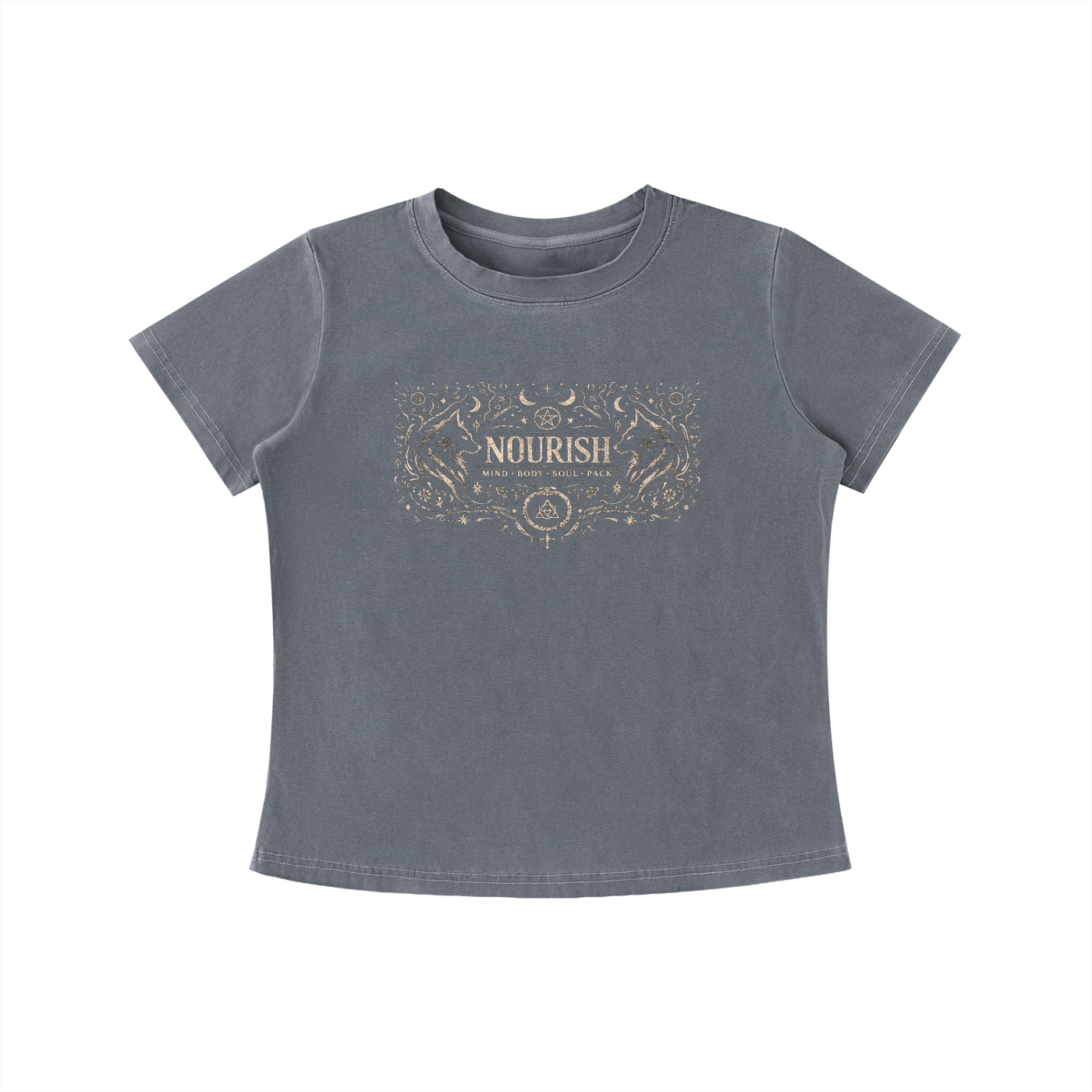 No Ur Ish NOURISH Vintage Wash Slim Fit T-shirt