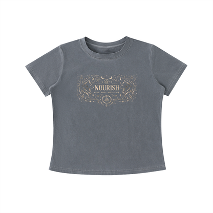 No Ur Ish NOURISH Vintage Wash Slim Fit T-shirt