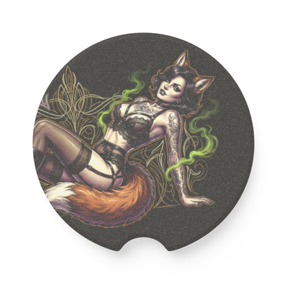Feral Foxes Leandra Car Coaster