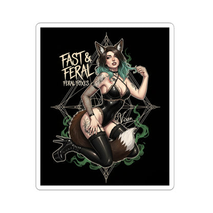 Feral Foxes Vixen Sticker