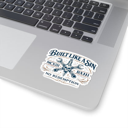 Wolf Worx Customs Built Like A Sin Sticker