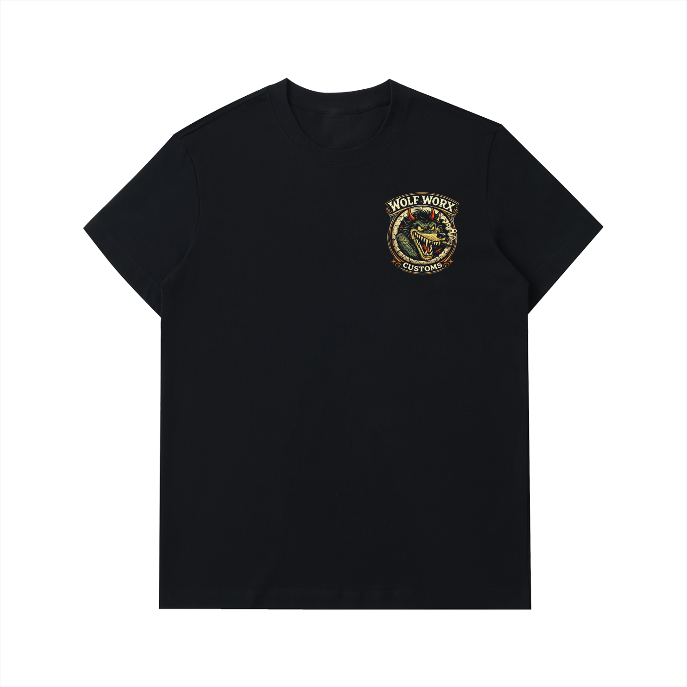 Wolf Worx Customs Raised On Legacy Vintage Coop Style Design Wolf Pack Heavyweight T Shirt