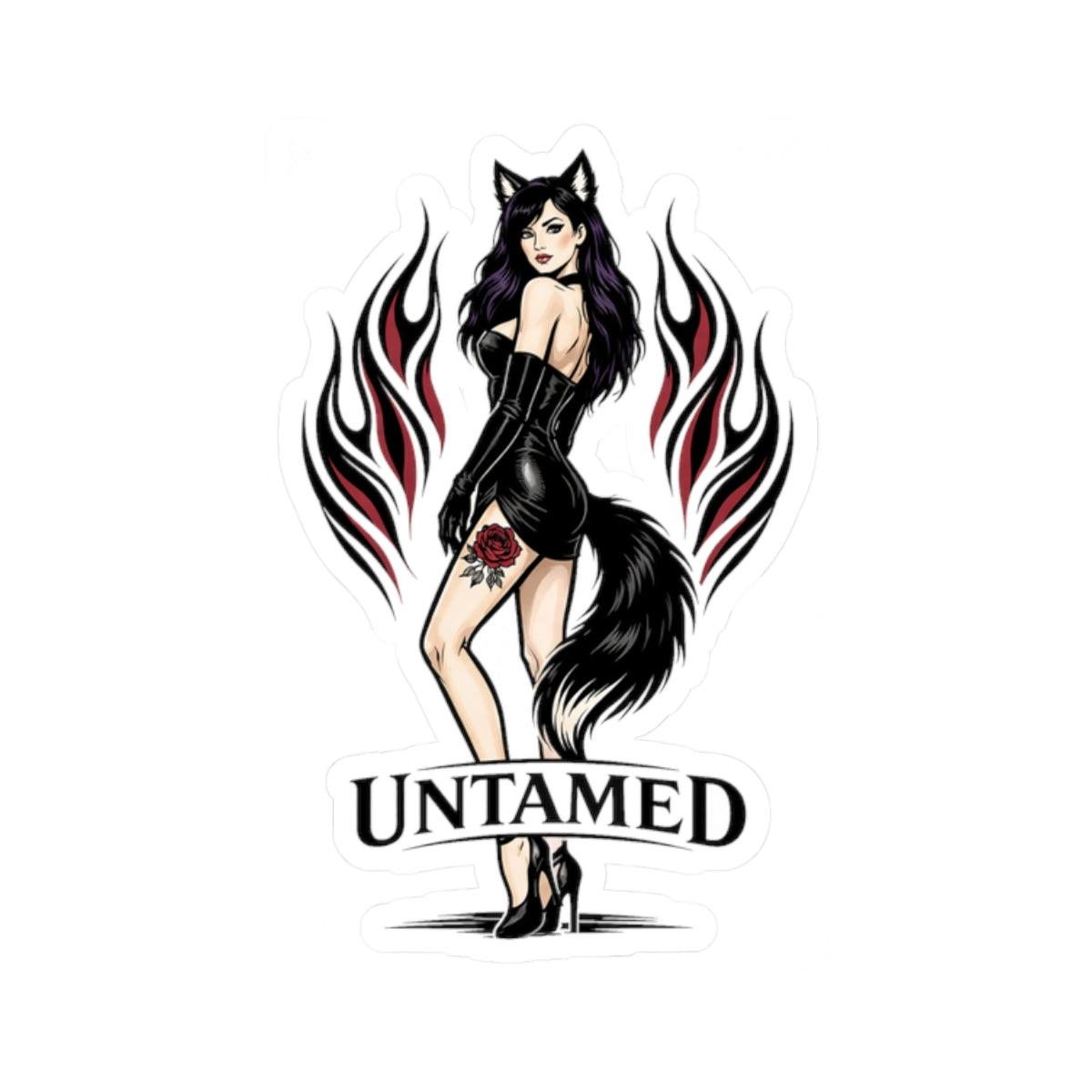 Wolf Worx Customs Untamed Sticker