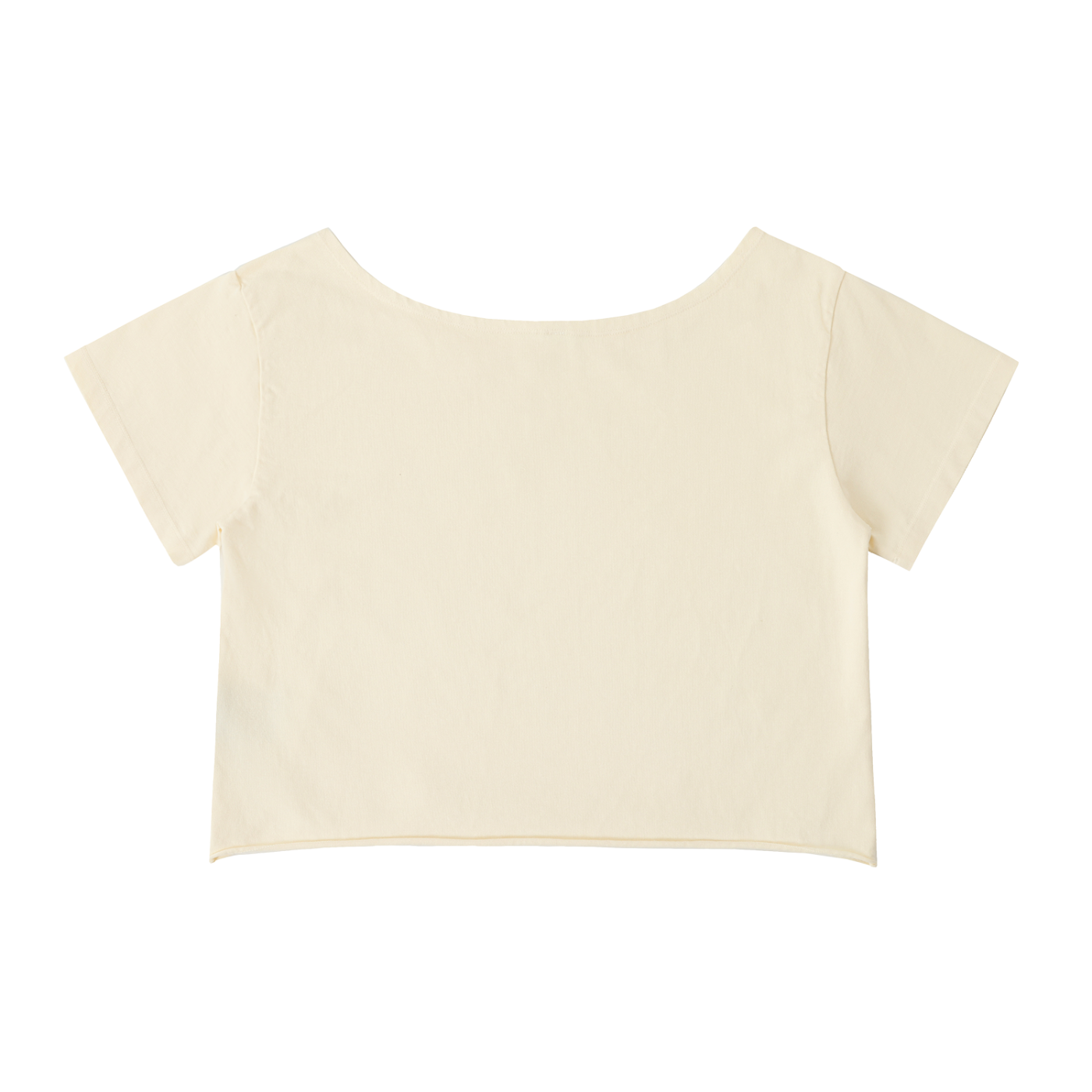 Fast & Feral Off-Shoulder Rolled Hem Cotton T-Shirt