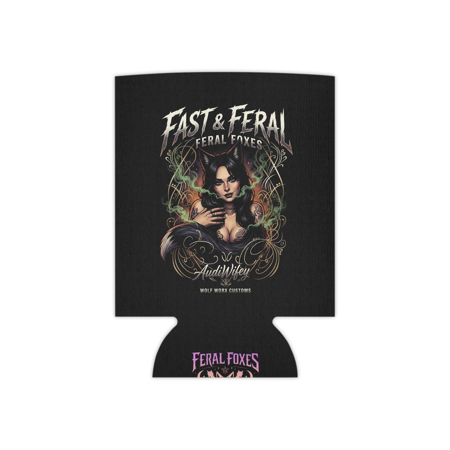 Feral Foxes Audiwifey Coozie