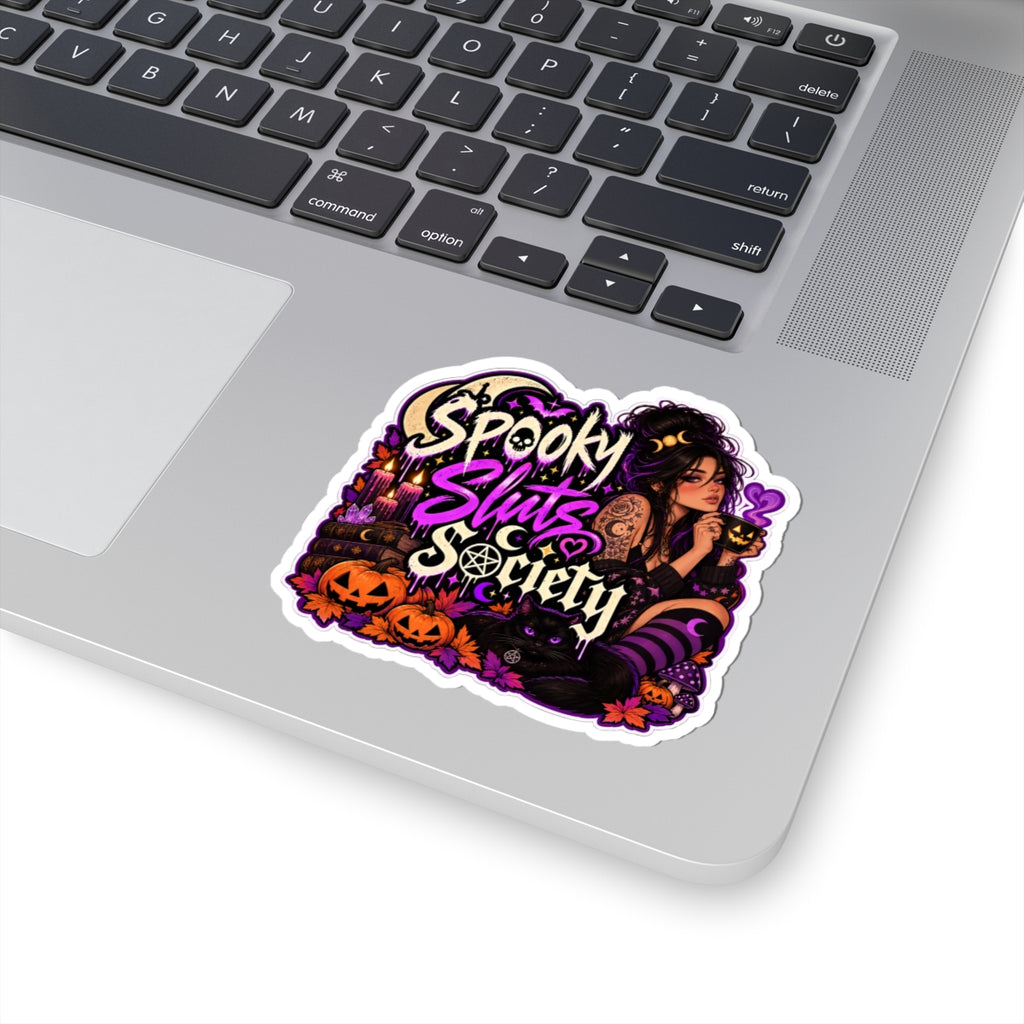Spooky Sluts Society Kiss-Cut Stickers | Halloween Witchy Vibes
