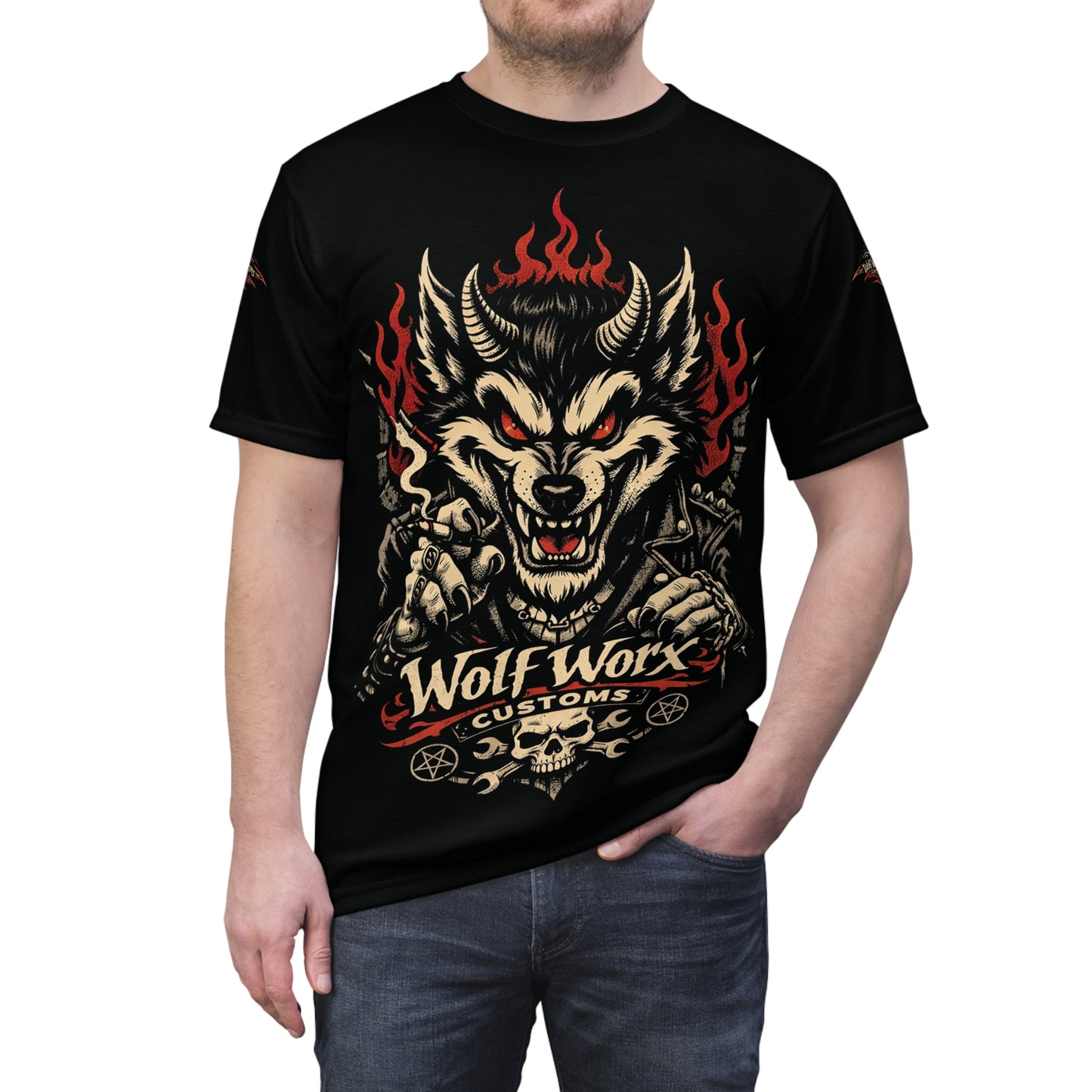 Wolf Worx Customs Raised On Legacy Pinstripe Sacrifice T- Shirt