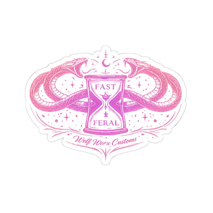 Wolf Worx Customs Fast & Feral Snakes Sticker