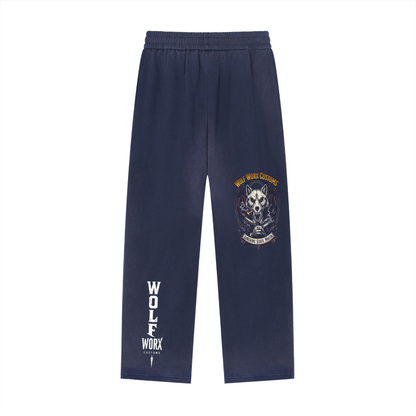 Wolf Worx Customs Sunshine State Mafia Sun Fade Raw Edge Straight-Leg Sweatpants