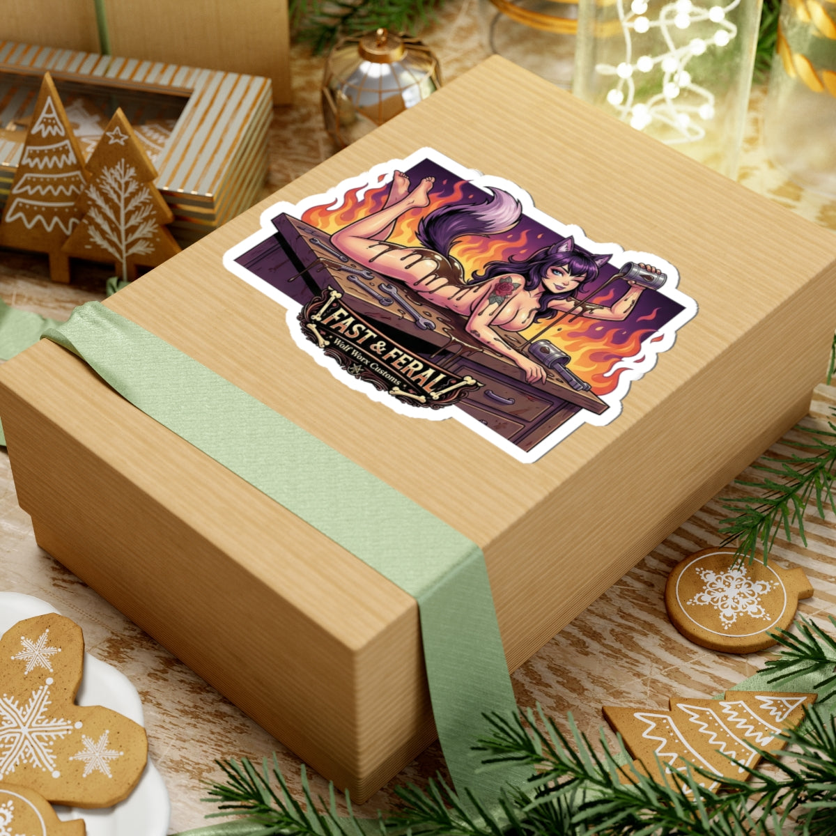 Wolf Worx Customs Fast & Feral Anime Sticker