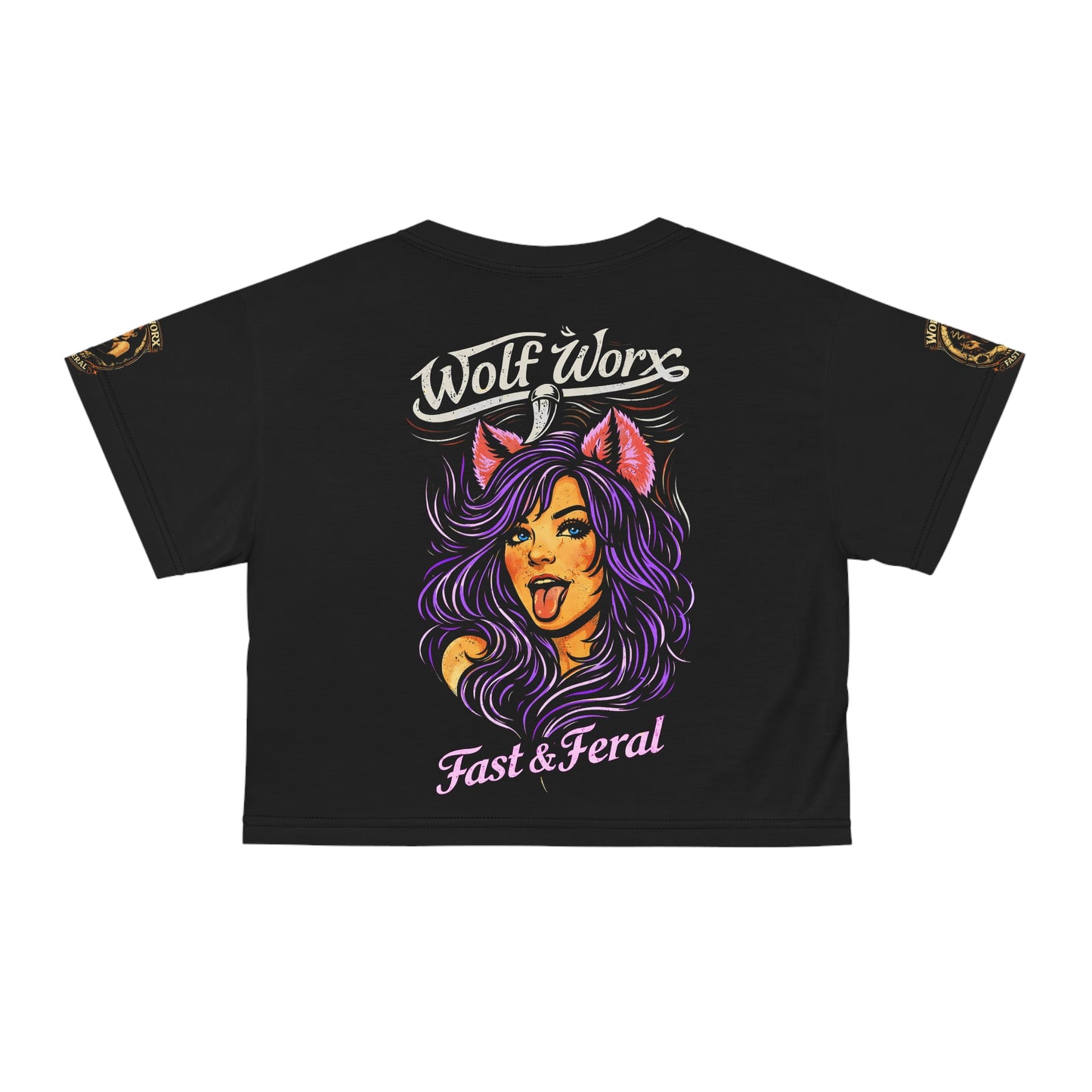 Wolf Worx Customs 'Fast & Feral' Raised On Legacy Crop T Shirt