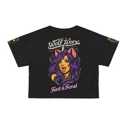 Wolf Worx Customs 'Fast & Feral' Raised On Legacy Crop T Shirt