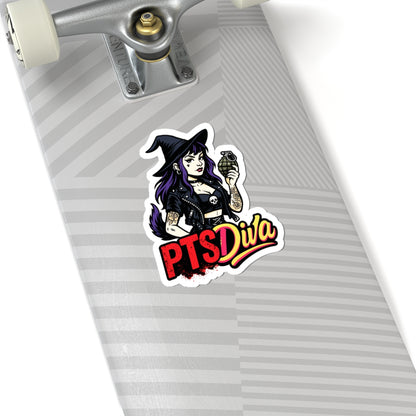 Vibrant Kiss-Cut Stickers for Bold Souls | PTS Diva Design, Unique Vinyl Decals, Witchy Aesthetic, Fun Gift, Laptop Decor