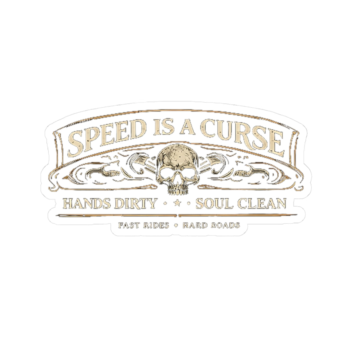 Wolf Worx Customs Speed Is A Curse Sticker