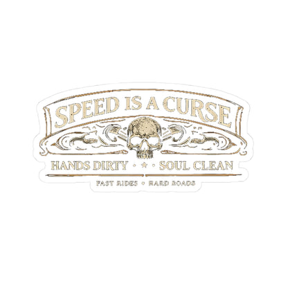Wolf Worx Customs Speed Is A Curse Sticker